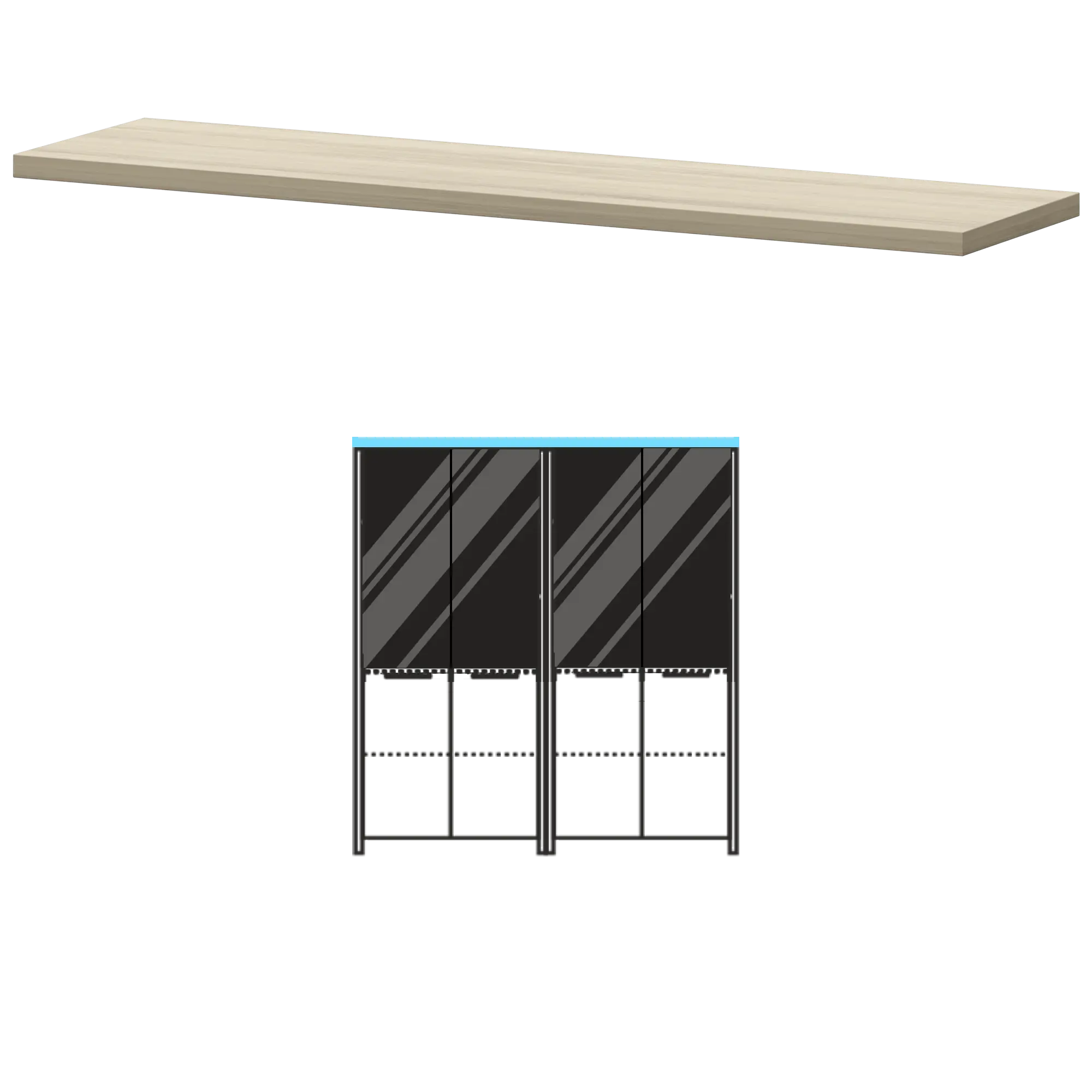 Топ КТ-74.38 Кронберг 1714×441×38 Акцент