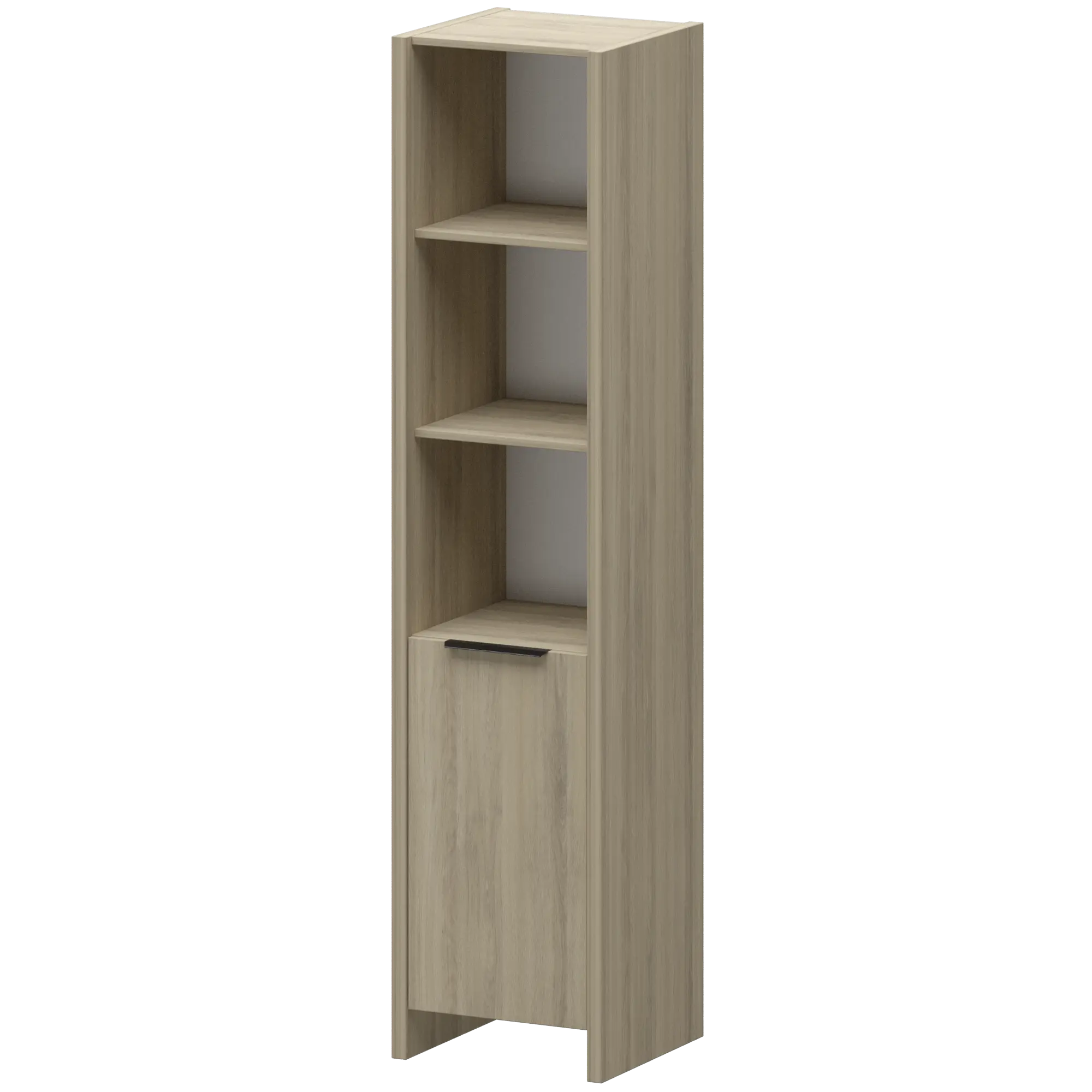 Стеллаж узкий комбинированный КТ-41.38/КТ-50.18 Кронберг 466×438×1968 Акцент