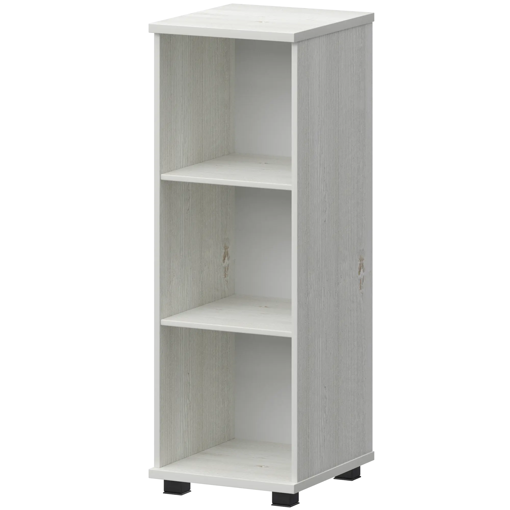 Стеллаж низкий узкий НТ-440.Ч Сосна винтер 396×442×1283 Аргентум